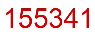 Number 155341 red image