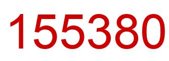 Number 155380 red image