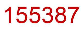 Number 155387 red image
