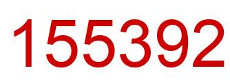 Number 155392 red image