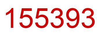 Number 155393 red image
