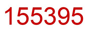 Number 155395 red image