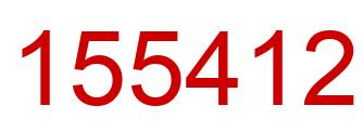 Number 155412 red image