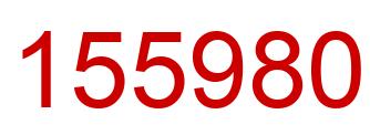 Número 155980 imagen rojo