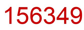 Number 156349 red image
