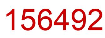 Number 156492 red image