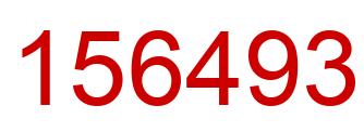 Number 156493 red image