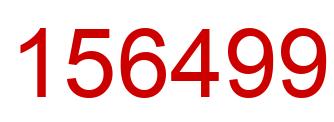 Number 156499 red image