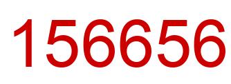 Número 156656 imagen rojo