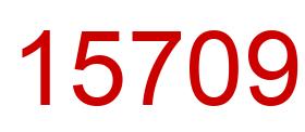 Number 15709 red image