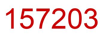 Número 157203 imagen rojo