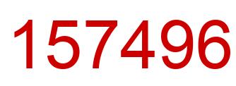 Number 157496 red image