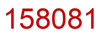 Number 158081 red image