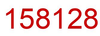 Number 158128 red image