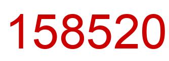 Number 158520 red image