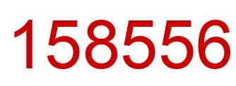Number 158556 red image
