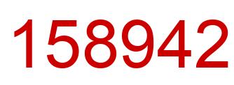 Number 158942 red image