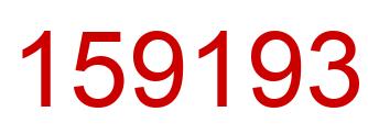 Number 159193 red image