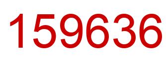 Number 159636 red image