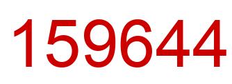 Number 159644 red image