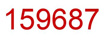 Number 159687 red image
