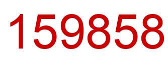 Number 159858 red image