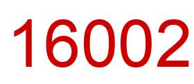 Number 16002 red image