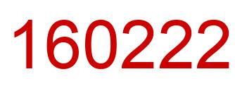 Number 160222 red image
