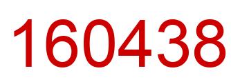 Number 160438 red image