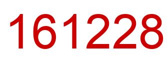 Number 161228 red image