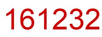 Number 161232 red image