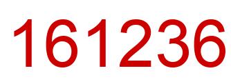 Number 161236 red image