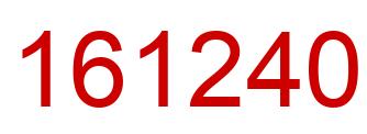 Number 161240 red image