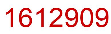 Number 1612909 red image
