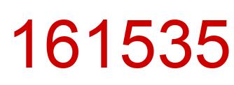 Number 161535 red image