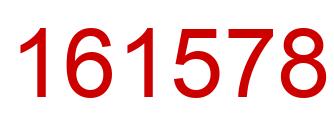 Number 161578 red image