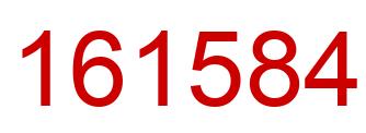 Number 161584 red image