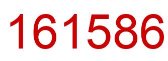 Number 161586 red image