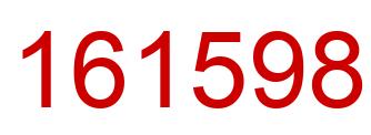 Number 161598 red image