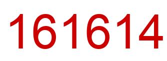 Number 161614 red image