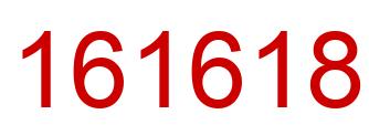 Number 161618 red image