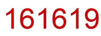 Number 161619 red image