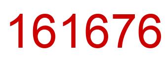 Number 161676 red image