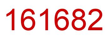 Number 161682 red image