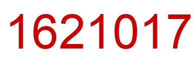 Number 1621017 red image