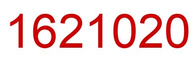 Number 1621020 red image