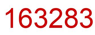 Number 163283 red image