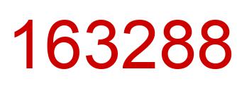 Number 163288 red image