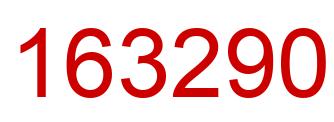 Number 163290 red image