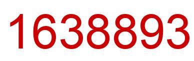 Number 1638893 red image